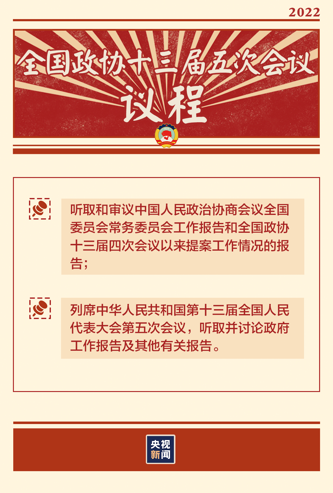 “兩會時間”即將開啟，這些要點提前看→