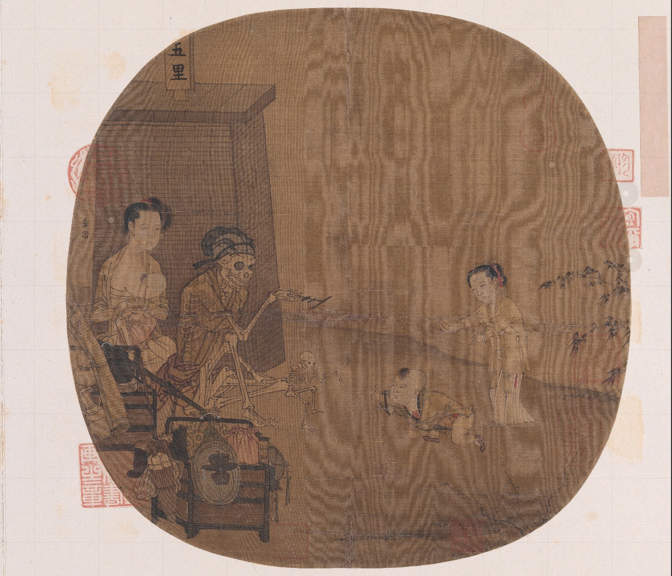 南宋名畫(huà)《骷髏幻戲圖》。圖片來(lái)源：故宮博物院官方網(wǎng)站