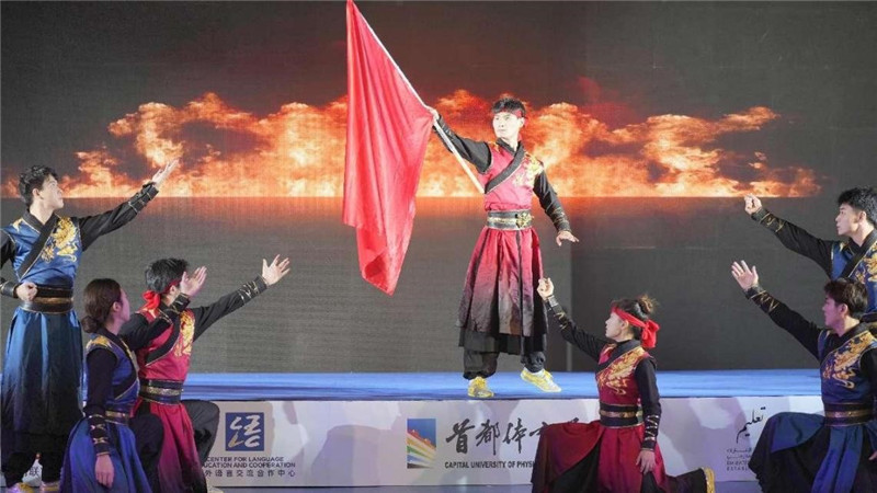 圖為“華夏風(fēng) 功夫情”演出場景，中國駐阿聯(lián)酋大使館供圖