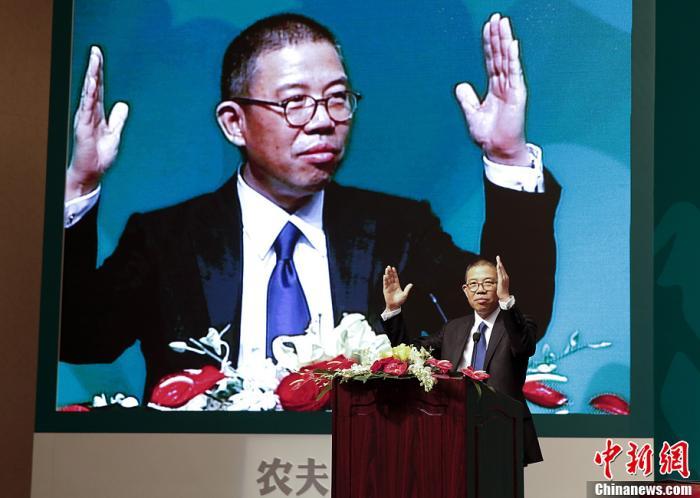 資料圖：農(nóng)夫山泉?jiǎng)?chuàng)始人鐘睒睒。 <a target='_blank' href='/'><p  align=