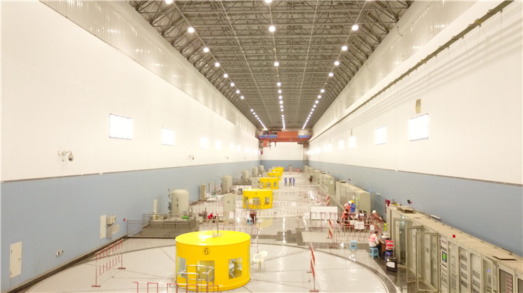 卡魯瑪水電站發(fā)電機(jī)組。王劍攝