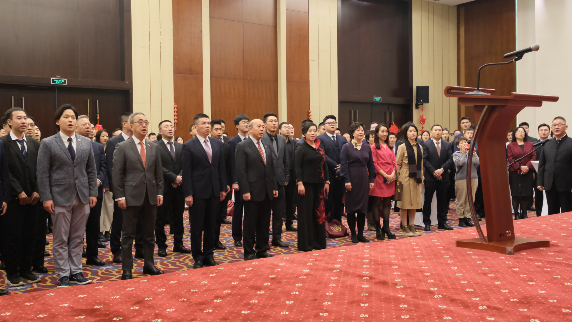 駐白俄羅斯使館2024年新春招待會現(xiàn)場。 駐白俄羅斯使館供圖