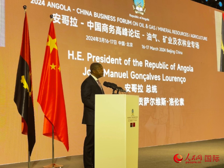 安哥拉總統(tǒng)若昂·曼努埃爾·貢薩爾維斯·洛倫索。人民網(wǎng)記者 張榮攝