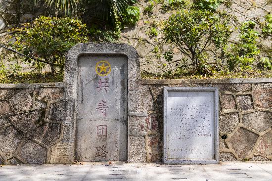 共青團路石碑。   南報融媒體記者  丁劼攝