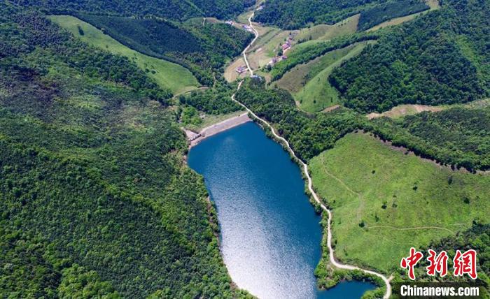 空中俯瞰北山村。洲湖鎮(zhèn)供圖