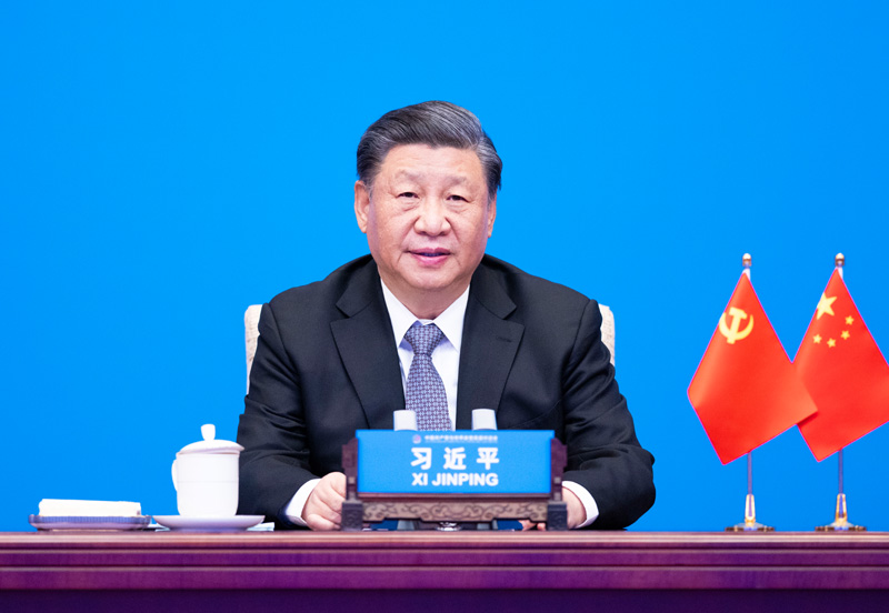 2023年3月15日，習(xí)近平主席在北京出席中國(guó)共產(chǎn)黨與世界政黨高層對(duì)話會(huì)，并發(fā)表題為《攜手同行現(xiàn)代化之路》的主旨講話。