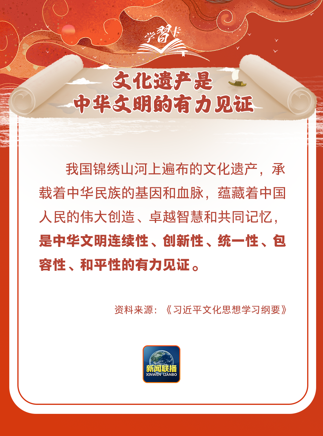 學(xué)習(xí)卡丨守護好中華民族的文化瑰寶！