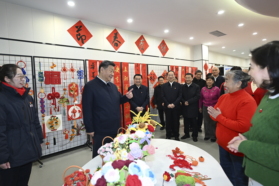 2025年1月23日，習(xí)近平總書(shū)記在沈陽(yáng)大東區(qū)長(zhǎng)安街道長(zhǎng)安小區(qū)社區(qū)黨群服務(wù)中心考察。