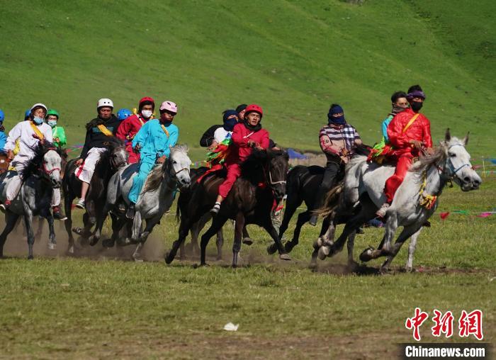 圖為選手進(jìn)行3000米賽馬比賽。　馬銘言 攝