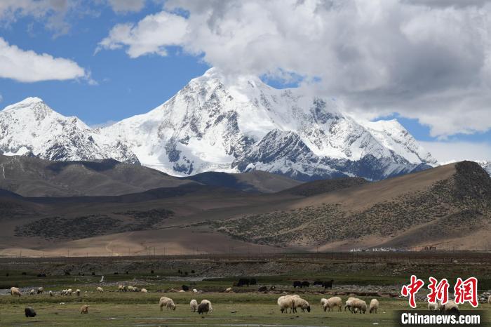 資料圖為拉薩市尼木縣境內(nèi)的瓊姆崗嘎雪山?！∝暩聛?lái)松 攝